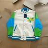 Casa de casacos de roupas de tamanho grande masculino Casaco personalizado Roupa de windbreaker preto verde verde impermeável puro e vermelho laranja personalizada e22r42