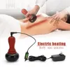 Andra massageföremål Natural Energy Stone Moxibustion Instrument Guasha Therapy Scraper Face Massager Heat Relax Beauty Shaping Body Health Care 230826