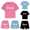 Survêtements pour hommes vendant des shorts et des t-shirts imprimés à motif explosions nofs pour hommes Y2K punk Harajuku gothique hiphop pantalon slim street wear y6