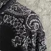 Men's Hoodies Sweatshirts Black Knitted Vintage Paisley Print Big A Men Pullover High Quality Embroidered Longsleeved Letter Sweatshirt 230826