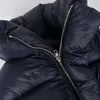 Damengrabenmäntel KEXU Winter Pufferjacken für Frauen 2023 Streetwear Unregelmäßige Jacke Bubble Zip Up Schwarze kurze Oberbekleidung weiblich