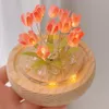 Decoratieve objecten Beeldjes Slaapkamer Vriendin Kindercadeaus Handgemaakt Bureaulamp Tulp Nachtlampje Bloemenlamp DIY Materiaal 230826