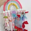 Rainbow Hanging Tessal Hairball Hairpin Finishing, Storage and Weaving Children's Room Decoration Wall Decoration 122842