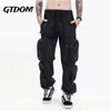 Pantalons pour hommes GTDOM Hommes Mode Cartes Multiples Poches High Street Fonction Courte Salopette Été Casual 230826