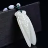 Xinjiang Hetian Jade Blockbuster Jade Cicada Jade Cicada wisiorek urodzinowy dla mężczyzn i kobiet przyjaciół