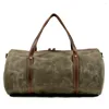 Sacs Duffel XZAN Style rétro Waterproo sac de voyage grande capacité hommes en plein air européen sacs à main hommes toile cirée