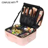 Sacs de taille Femmes Maquillage Grande Capacité Sac Cosmétique Salon de Beauté Tatouages Nail Art Outil Bin Case 230826