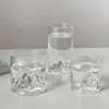 Copos de vinho INS estilo japonês Mountain View Cup transparente high-end vidro nicho design água uísque