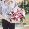 ギフトラップブーケの花箱エンベロープパターン花屋の花瓶交換用紙ボックスウェディングキャンディマザーデーブライドメイド