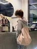 Grand sac à bandoulière en velours côtelé pour femmes, sac à main en tissu mode coréenne en toile pour étudiantes, fourre-tout de Shopping, 2023