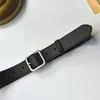 Belts Simple PU Leather Belt For Men Women Square Pin Buckle Waistband Korean Retro Jeans Pants Unisex Black Waist Strap