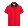 168Herren-Poloshirt, Designer-Polohemden für Herren, Modefokus, Stickerei, Schlange, Strumpfband, kleine Bienen, Druckmuster, Kleidung, Kleidung, T-Shirt, schwarz-weißes Herren-T-Shirt