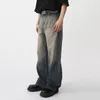 Men's Jeans IEFB Men's Wear Spring Vintage Male Washed Jeans High Waist Front Pocket Loose Straight Wide Leg Pants Fashion 9A7457 230827