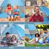 Tält och skyddsrum Automatisk Instant Pop Up -tält dryckerstrand Lätt utomhus UV -skydd Camping Fishing Sun Shelter 230826