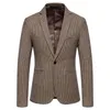 Abiti da uomo di buona qualità Blazer casual da lavoro maschile Blazer da sposa Giacche da uomo Plaid Slim Fit per taglia 4XL