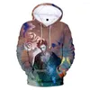 هوديز الرجال The Sandman Hoodie Sweatshirt 3D Streetwear Women Men Winter Cool 2023 Pullovers