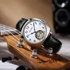 Relógios de pulso Aesop Flying Tourbillon Relógio Mecânico para Homens Safira À Prova D 'Água Manual Mens Luxo