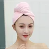 Handtuch 1PC Mikrofaser Feste Kappe Super Absorption Turban Haar Trocknen Schnell-trockene Frauen Trocknen Hut Bad