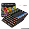 Crayons Prisolor Coloré 132/150 Couleurs à l'huile Matériel professionnel pour les artistes Ombrage Croquis Coloriage Fournitures d'art Drop Delive Dhycj