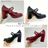 Fashion Mary Jane Girls Brand Women For Chunky Heel Wedding Dress Shoes Spring New Pumps Classic Double Buckle T