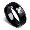 Bague de créateur en acier inoxydable, 12 constellations, bague simple en acier titane, constellation