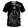 Men's T Shirts Skull Drinking T-shirt Beer Man Casual Tshirts Tee Tops High Quality Brand Alt Clothes Cool Stuff