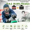 Gasskyddsklädermasksyra/organisk/ammoniak 6800 Full Face Mask Respirator Paint Chemical Pesticide Laboratory Anti-Doust Multifunction Filters HKD230828