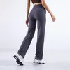 Lu Yoga Womens High-rise широкополосные брюки.