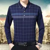 Мужская половая одежда Polos Polos Propel Print Printed с длинным рукавом Тонкие средние возрасты и пожилые карманы сразив