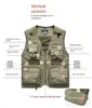 Summer New Men Tactical Hiking Fishing Vest 14 Pockets Photographer Waistcoat Mesh Cargo Jacket Tool Vest Outdoor Leisure S-6XL HKD230828