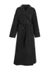Womens Wool Blends JMPRS Winter Woolen Long Coat Casal Women Women Double Breadged Faux Jacket Fall Fashion Ladies Comples Black Comples 230828
