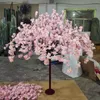Altura 4.92 pés casamento artificial árvore tronco simulação glicínias flores de cerejeira flor para festa aniversário