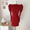 Robes décontractées élégant sexy tricoté robe mince pour les femmes jupe été mode coréenne vêtements pour femmes