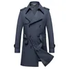 Herren-Trenchcoats, solide, klassische Herren-Trenchcoats, Übergröße, Windschutz, hochwertige Business-Casual-Windjacke, Herrenbekleidung, M-8XL, BF7987, 230828