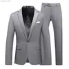 Plus Size 6XL-M Nuovi abiti da uomo di moda con pantaloni Abiti da sposo formale da sposa Slim Fit Tuxedo Dress Giacche Pantaloni Homme 2 pezzi Set Q230828