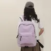 Rucksack Student Schultasche Tragbare leichte große Kapazität Schule Nylon einfache einfarbige Mode für Outdoor-Sport