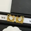 Designer Charm Earrings Women Letter Stud Earings Fashion Geometric Gold Jewelry Luxury Dangle Earing Woman Silver Jewlery Earring 238252C