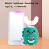 Toothbrush Smart Electric for Kids U Shaped 360 Degrees Silicon Sonic Teeth Tooth Brush Children Cartoon Pattern IPX7 Waterproof 230828