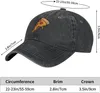 Ball Caps Pizza Hat Baseball Dad For Women Men Black Cotton Classic Vintage Adjustable Washed Dyed Low Profile Sport Cap Outdoor