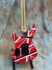 Guitarra elétrica personalizada 5150 listrada, Eddie Van Halen, corpo cinza, alta qualidade