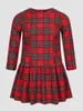 Plus size vestidos finjani feminino estilo escocês vermelho e preto xadrez vestido feminino 2023 elegante