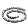 5mm6mm8mm bred silver rostfritt stål King Byzantine Chain Necklace Armband Mens smycken handgjorda4361904