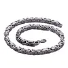 5mm6mm8mm bred silver rostfritt stål King Byzantine Chain Necklace Armband Mens smycken handgjorda8411909