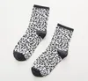 Women Socks Cotton Leopard Girls Spring Autumn Funny Crew Heap Sockken Breathable Striped Casual Korean