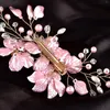 Hair Clips Shell Flower Petal Clip Headdress Wedding Accessories Crystal Pearl Hairpin Lady Prom Barrettes Fashion Jewelry Bijoux