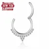 Anneau de nez en Zircon, boucles d'oreilles Tragus, Clicker industriel, boule de perçage G23, Cartilage en titane, Septum Sexy, bijoux pour le corps