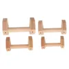 Storage Bags Wooden Push Up Bar Strong Bearing Capacity Wide Base Handles Anti Slip Handle With Silicone Pads For Indoor