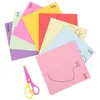 Aufbewahrungsflaschen-Ausschneidepapier-Set, faltbar, lustig, Papierschnitt, DIY, Origami-Schnitte, Basteln, Handarbeit, Schere für Kleinkinder