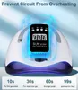 Nail Dryers UV LED NAIL LAMP 66LED DRYING GEL POLISH 4 TIMER IR SENSOR PROFESSIONAL FOR MANICURE PEDICURE NAIL ART LIGHT SALON EQUIPMENT x0828