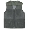 Summer Travels Men's Vests Mesh Jackets Stor storlek Multi-Pockets Ytterkläder Rockar Man XXXL XXXXL HKD230828